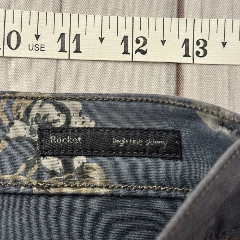 Citizens of Humanity Rocket High Rise Skinny Jeans Floral Print Size‎ 26 Women's